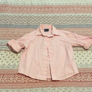 Nautica Kids Pink Gingham Button Down Shirt